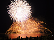 両津七夕・川開き 大花火大会